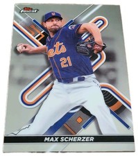 2022 Topps Finest #71 Max Scherzer New York Mets MLB Baseball Card (N5