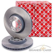 2x FEBI BREMSSCHEIBE Ø312 VORNE FÜR VW GOLF 6 7 8 PASSAT B6 B7 B8 TIGUAN TOURAN