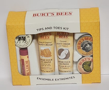 Burt's Bees Tips and Toes Kit - Hand Cream - Foot Cream - lip balm NEW