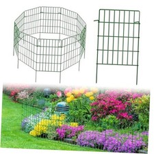 10 Pack Garden Fence Animal Barrier Fencing 10 pack - 17in H x 10.8ft L Green