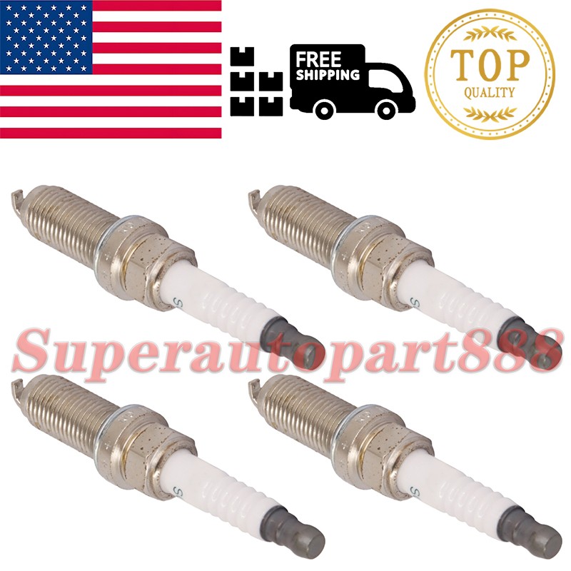 90919-W1006 4x Spark Plugs ILKAR7B11 For Toyota Corolla Prius Lexus CT200h Scion