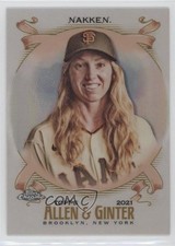 2021 Topps Allen & Ginter Chrome Refractor Alyssa Nakken #285 a8r