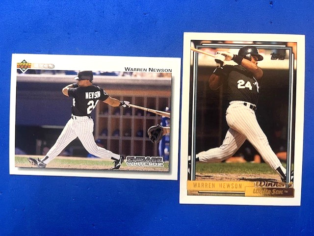 Warren Newson 1992 Upper Deck & 1992 Topps Gold Winner - White Sox