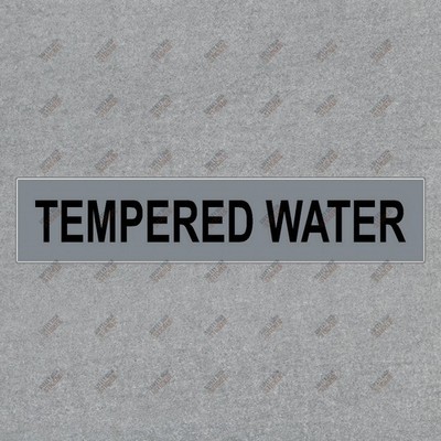 Tempered Water Safety Sign Sticker OSHA Compliant Warning for #922570