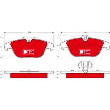 TRW GDB1738DTE Bremsbelagsatz für MERCEDES BENZ C KLASSE E GLK W204 C204 S204