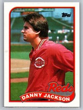 1989 Topps Danny Jackson #730 Cincinnati Reds Pitcher All Star MLB Baseball