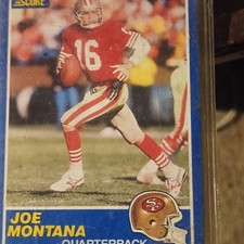 Score 1989 Joe Montana #1 Football Trading Card San Francisco 49ers NFL