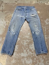 vintage 70s Levis Redline Selvedge 501 Jeans USA Button 6 Small E