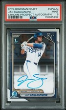 Jac Caglianone 2024 Bowman Chrome Draft #CPA-JC Auto 1st RC PSA 9
