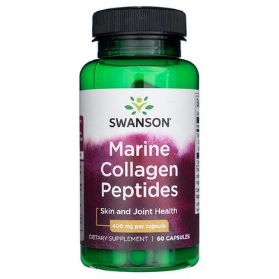 Swanson Marine Collagen Hydrolysiertes Fischkollagen Typ I 400 mg, 60 Kapseln