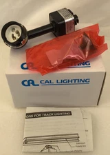 Cal Lighting Metal Black Cone Track Head Lighting Fixture 120V 50W HT-954-BK