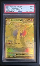 PSA 9 Mega Charizard X ex 130/094 Mega Carta Pokemon Iper Rara PFL EN Oro