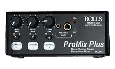 Rolls MX54s Pro Mix Plus 3-Channel Microphone Mixer