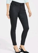 I.N.C. (International Concepts) Women's Mid-Rise Black Skinny Jeans, Size 10
