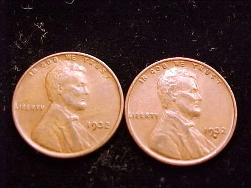 1932-P and 1932-D Very Fine grade  Lincoln Cents. A (2) Two Coin Lot.