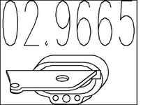 Anschlagpuffer Schalld&auml;mpfer MTS 02.9665 f&uuml;r MERCEDES KLASSE W169 Sports Tourer
