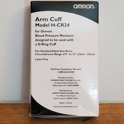 Genuine Omron H-CR24 Blood Pressure Monitor Arm Cuff D-Ring Adult 9''-13'' 
