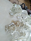 Lot of 15 Clear Octagonal Glass Chest Door or Drawer Knobs , Salvage Hardware — photo 4