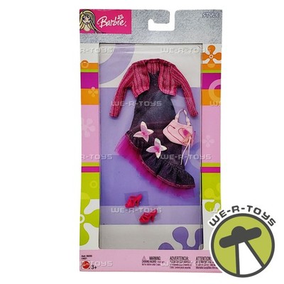 Barbie Style Fashion 3 pcs Butterfly Jean Set Accessory Mattel B8265 NEW