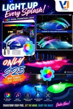 LUZ LED PISCINA ESTANQUE RGB 29 COLORES LUCES SUMERGIBLES SOBRE EL SUELO PISCINA IMPERMEABLE