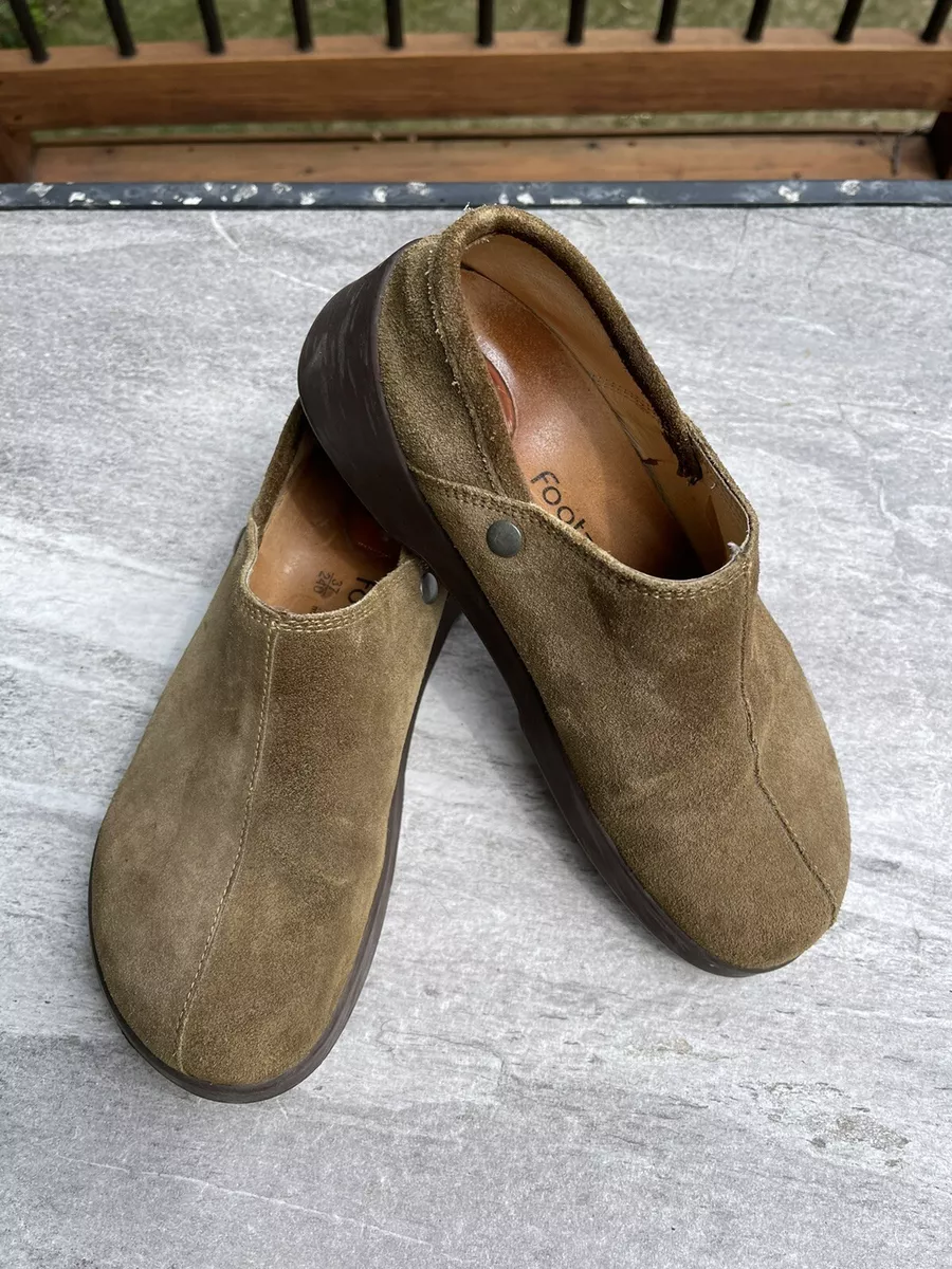 Footprints Vintage Olive Green Suede On Shoe Sz 37 US 6 Or 6.5 | eBay