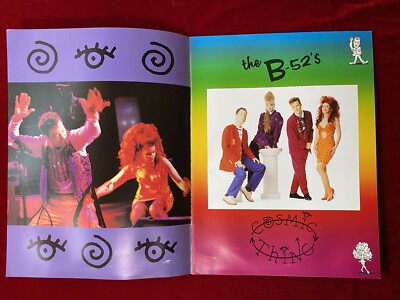 Vintage THE B-52'S 1988 TOUR PROGRAM Cosmic Thing | eBay