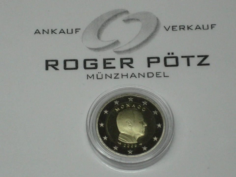2 Euro Kursmünzen Monaco wahlweise ab 2001 st und PP wahlweise ab 2001 - Bild 1 von 1