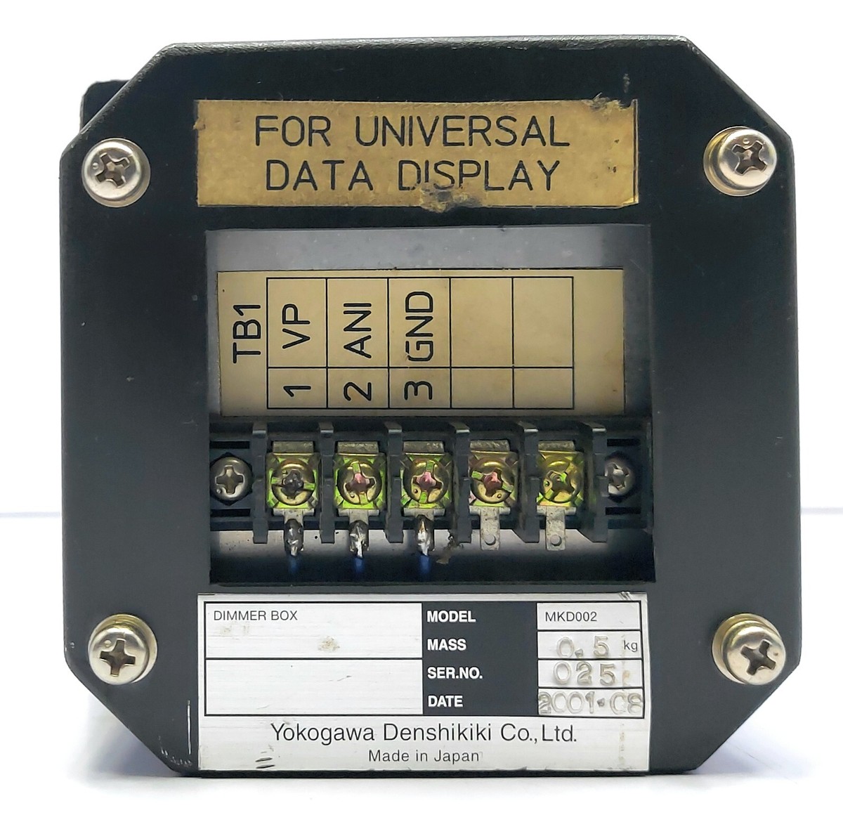 Yokogawa Denshikiki Co. Ltd. MKD002 Dimmer Box | eBay
