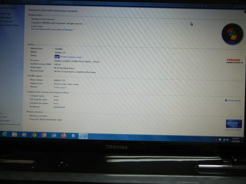 Toshiba Satellite L775 S7130 - Picture 3 of 6