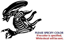 Alien Xenomorph Predator Graphic Die Cut decal sticker Car Truck Boat 22"