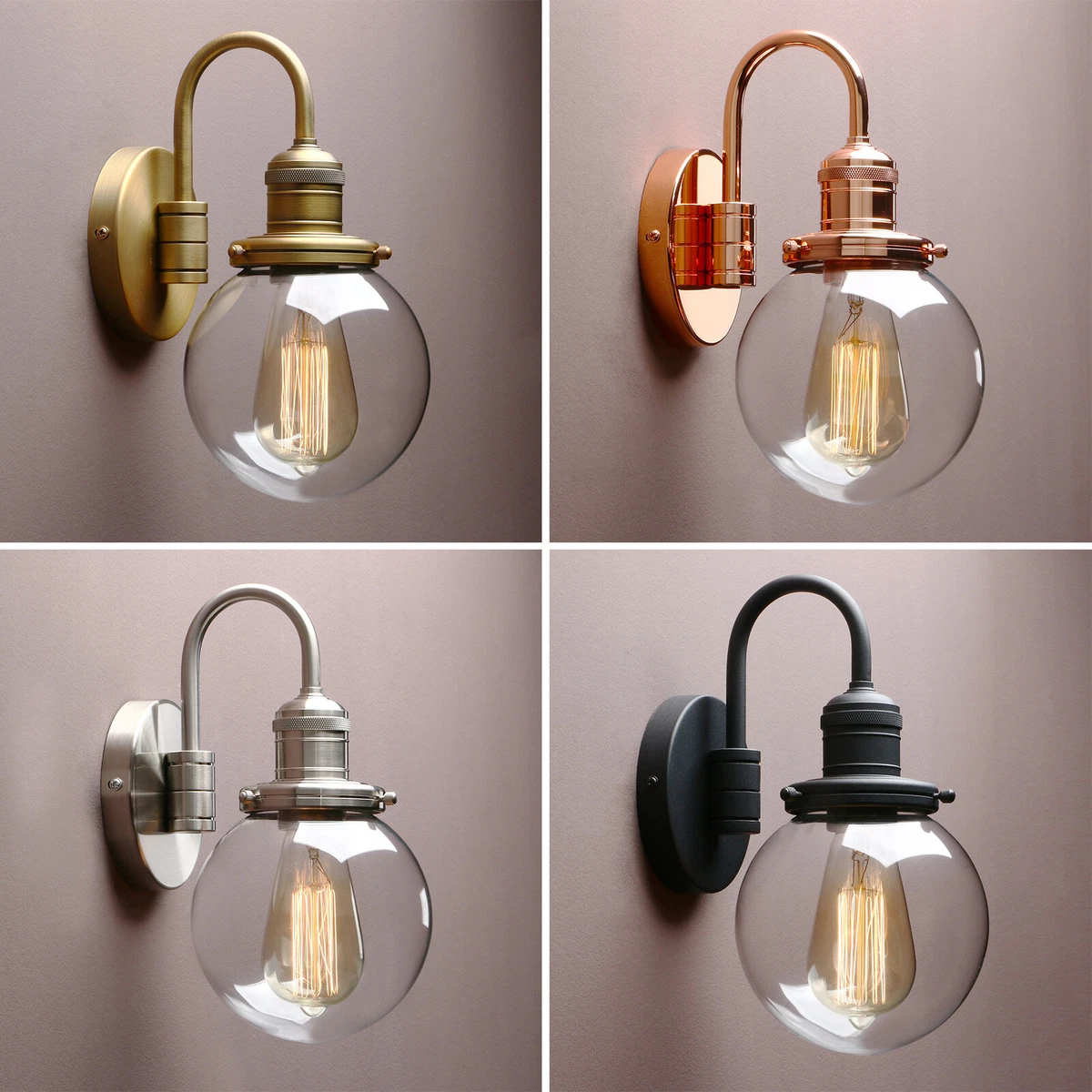 Copper bathroom wall lights online