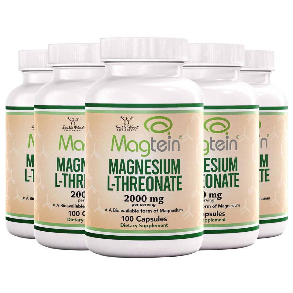 CoolKin Magnesium L-Threonate 2000mg - 120 Capsules For Brain Support, Memory & Focus Boost (Exp 2027)