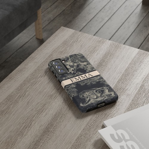 Custom Name Tough Phone Case with Lion & Monkey Design, Personalized Phone Cover - 第 251/263 張圖片