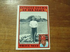 1972 TOPPS BOYHOOD PHOTOS OF THE STARS WILBUR WOOD #342 HIGH GRADE NO CREASES