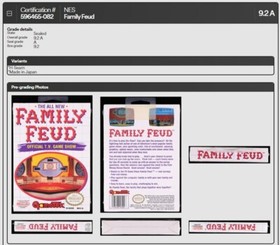 Family Feud New Nintendo NES Factory Sealed WATA Grade 9.2 A Mint Rare