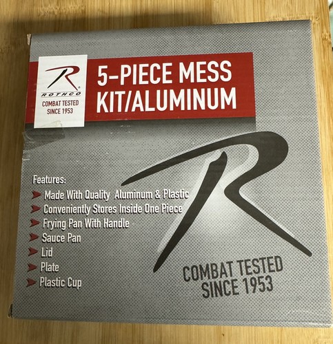 Aluminum GI Military Style Deluxe 5 Piece Mess Kit | eBay