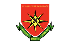 4" us marine corps 24th marine regiment bumper sticker decal usa made