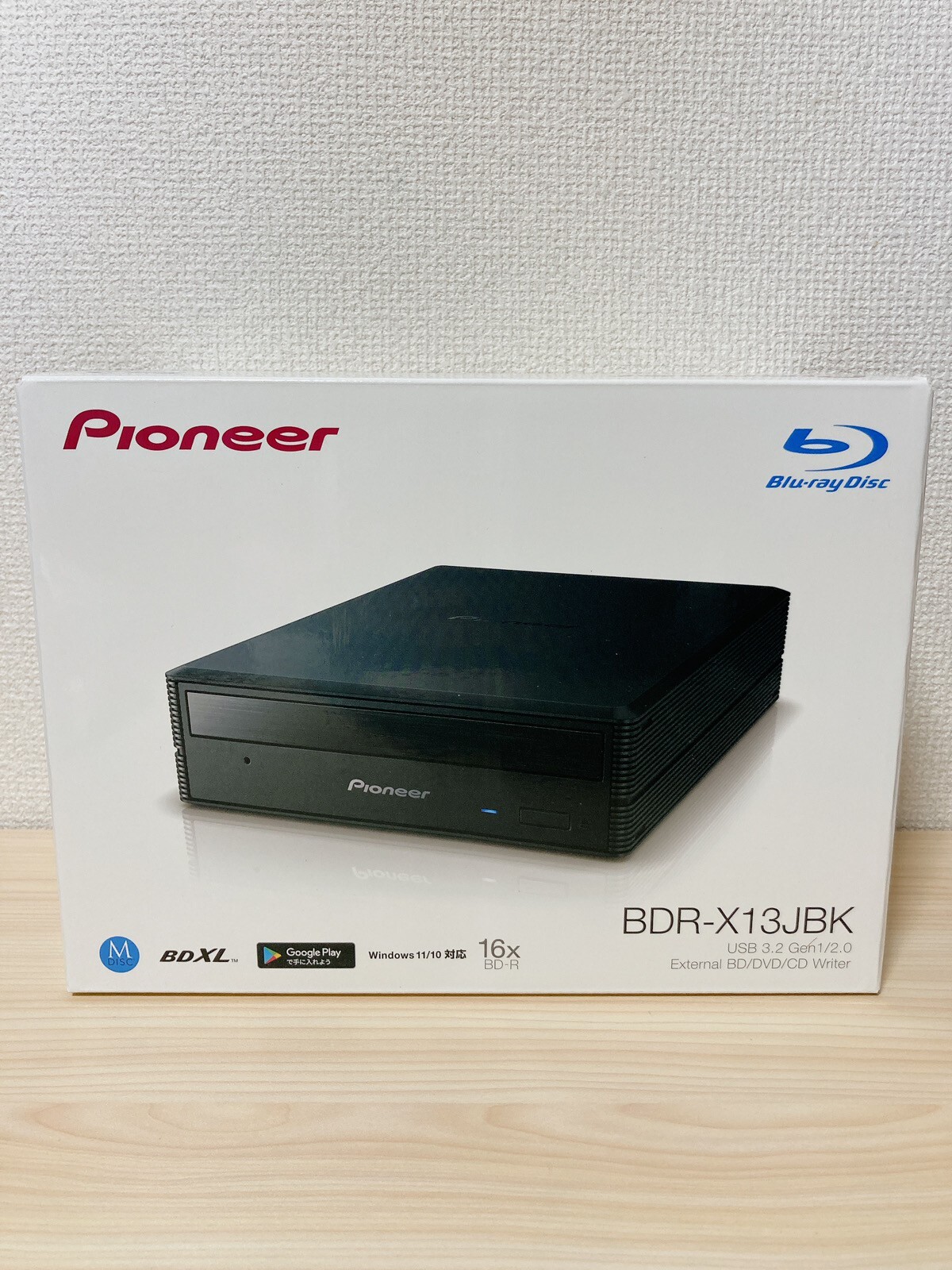 Pioneer BDRX13JBK External Blu-ray Drive Windows Mac Compatible 