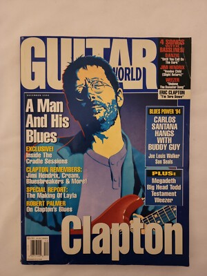 1994 December GUITAR WORLD Eric Clapton Carlos Santana Megadeth  (MH180)