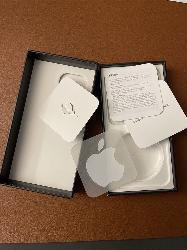 iphone 13 Pro Blue BOX 256 GB W/Stickers, Sim Card Punch Removal tool