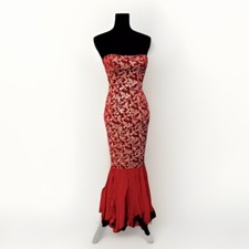 Designer Gown 4200 - Elegant Red New Strapless Prom-Pageant-Mermaid Dress