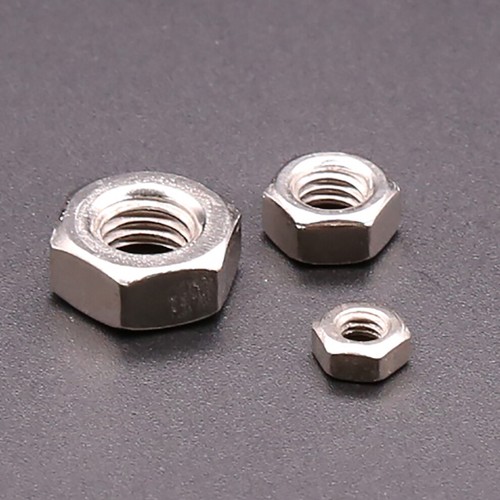 Full Hexagon Nut Hex Nut Carbon Steel Ni-Plated M1.2 M1.4 M1.6 M2 M2.5 M3 to M12 - Picture 5 of 8