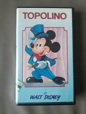 Walt Disney, il teatrino: "Topolino" Vhs videocassetta film bambini vintage