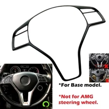 Gloss Black Steering Wheel Panel Trim Cover Fits 12-16 W212 C207 E350 E550