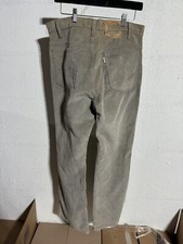 Vintage 70s Levi  s 517 Gray Corduroy Regular Fit Bootcut Pants 34W 31.75L Talon