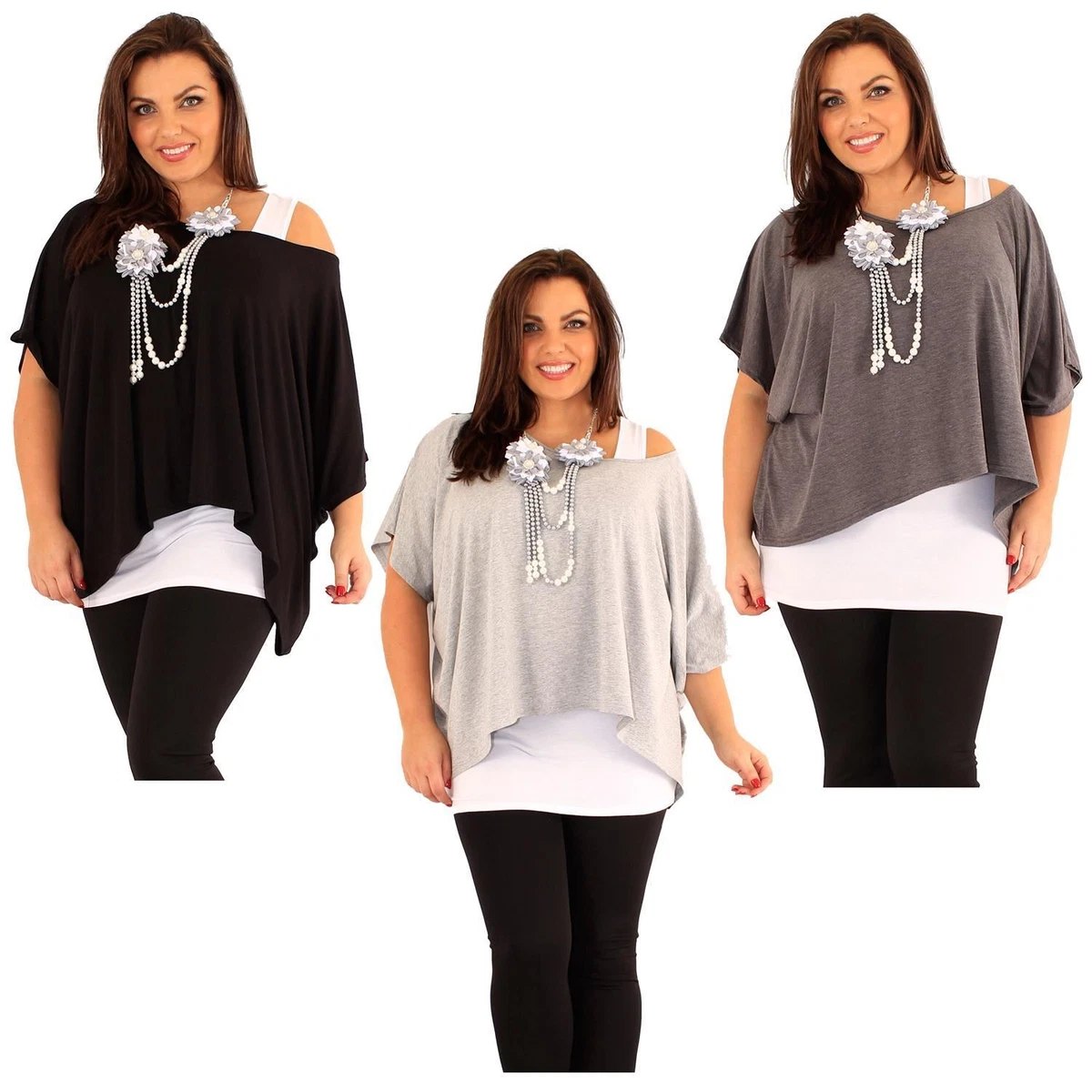 Plus size store tops cheap