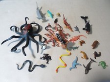 Vintage LOT OF 20- 90s 2K Rubber Octopus SEA Creatures FISH AQUA TOY FIGURES Z15