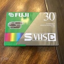 FUJI VHS-C 30 COMPACT Camcorder VIDEOCASSETTE ST-C30-Sealed