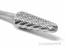 SL4D 14 Degree Taper Radius Carbide Burr Bur Cutting Tool Die Grinder Bit 1/4"