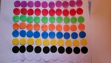 Multicolored Carpet Markers, 80 Count